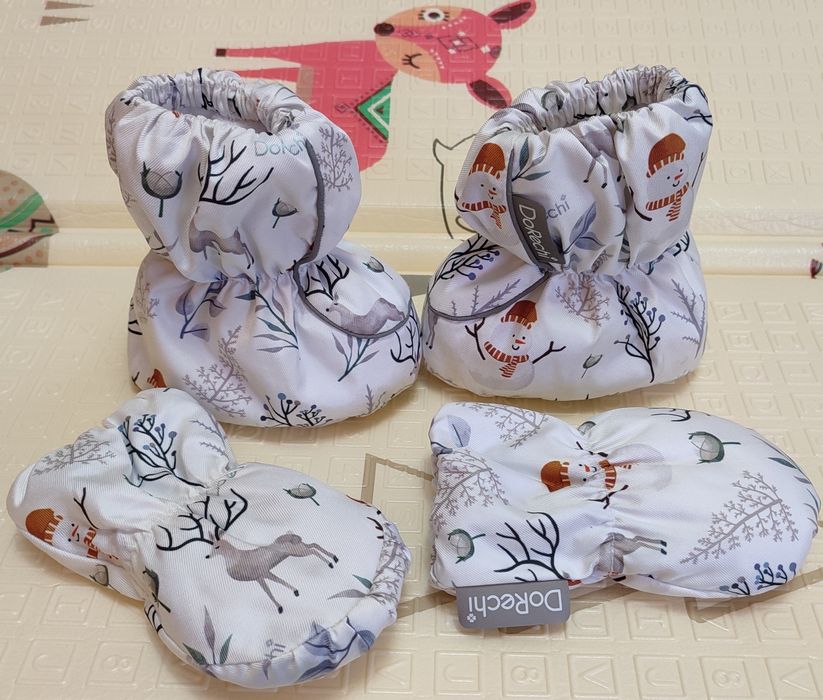 Зимові рукавиці краги і пінетки Dorechi 0-12 міс