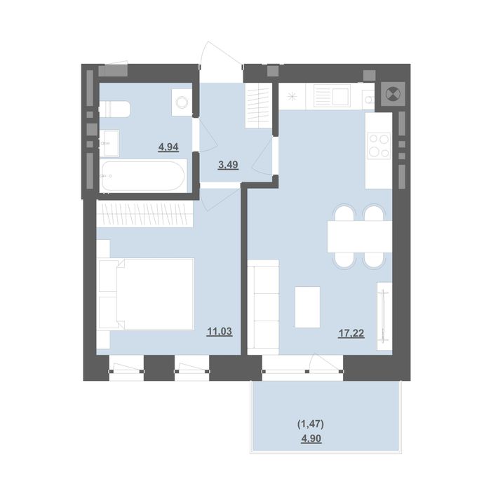 ВИГОДА‼️Продаж (єОселя) 1-кімнатної квартири 38 м2 Пустомити