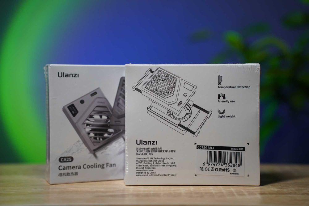 Ulanzi CA25-B кулер / вентилятор для камер Sony/Canon/FUJIFILM/Nikon