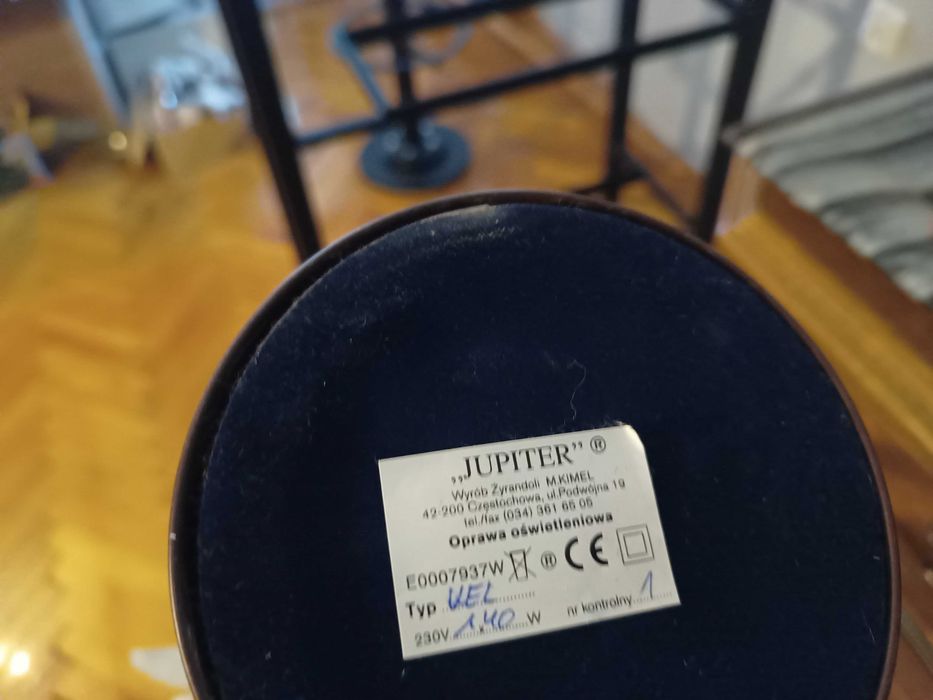 lampa wisząca plus lampka stojąca (komplet)