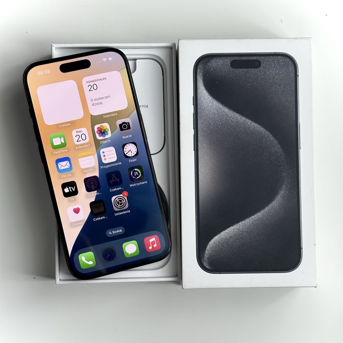 IPhone 15 Pro 128gb Czarny - BATERIA 87% - W PEŁNI SPRAWNY