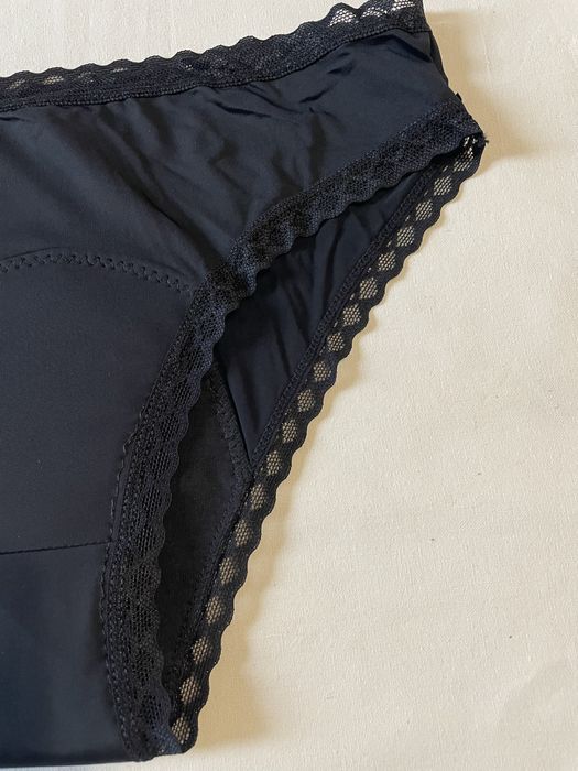 2 szt majtek menstruacyjnych Czarny z bawełny