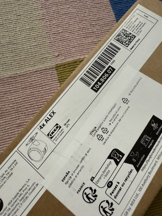 Kółka Alex Ikea uzywane