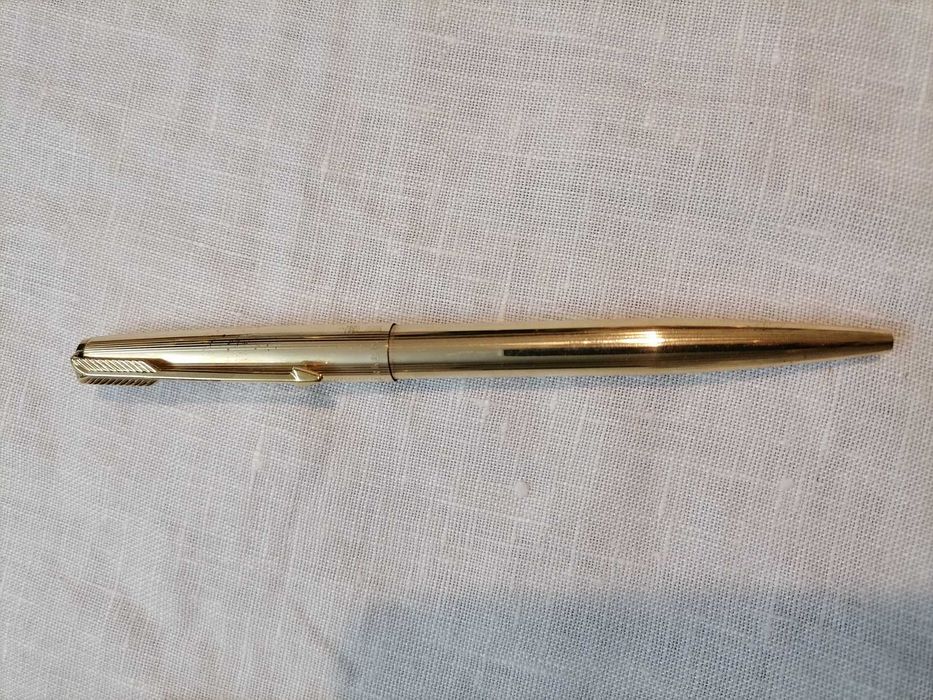 2 canetas Parker com banho de ouro antigas