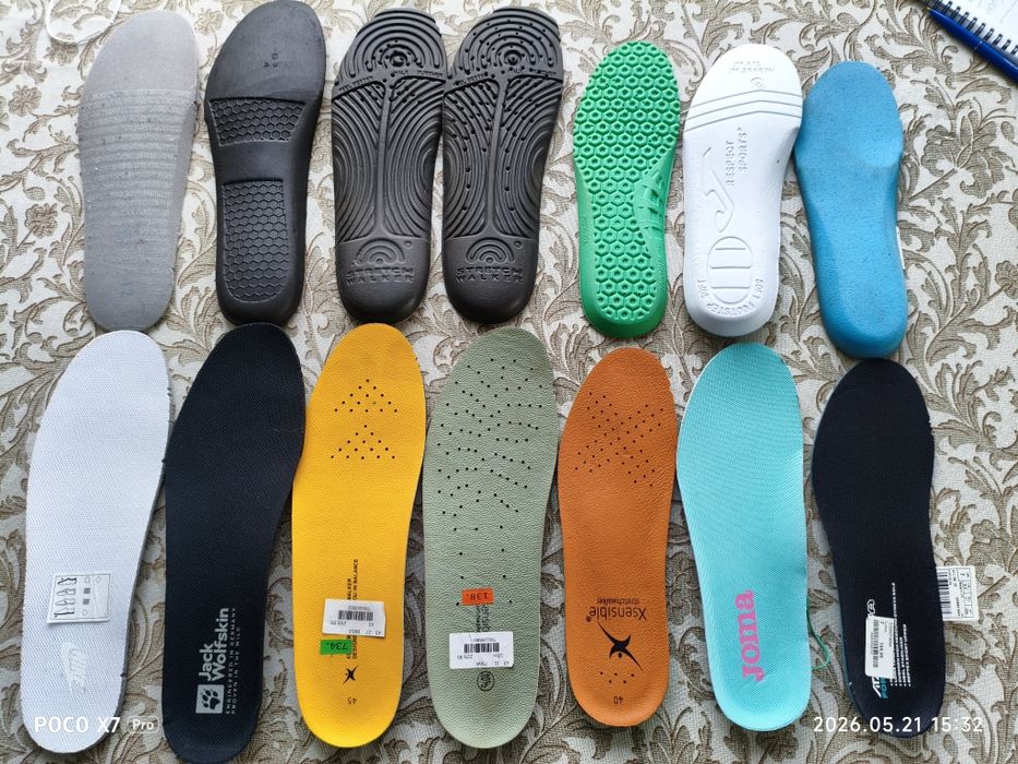 Устілки Nike, , і тд.