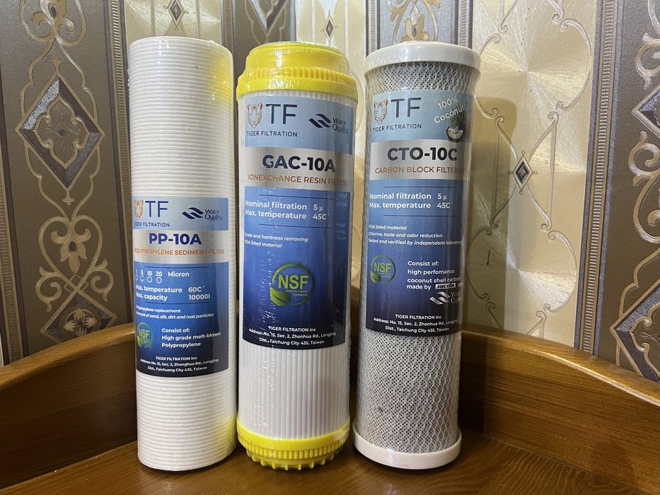 Комплект картриджей для умягчения воды TIGER FILTRATION Тайвань