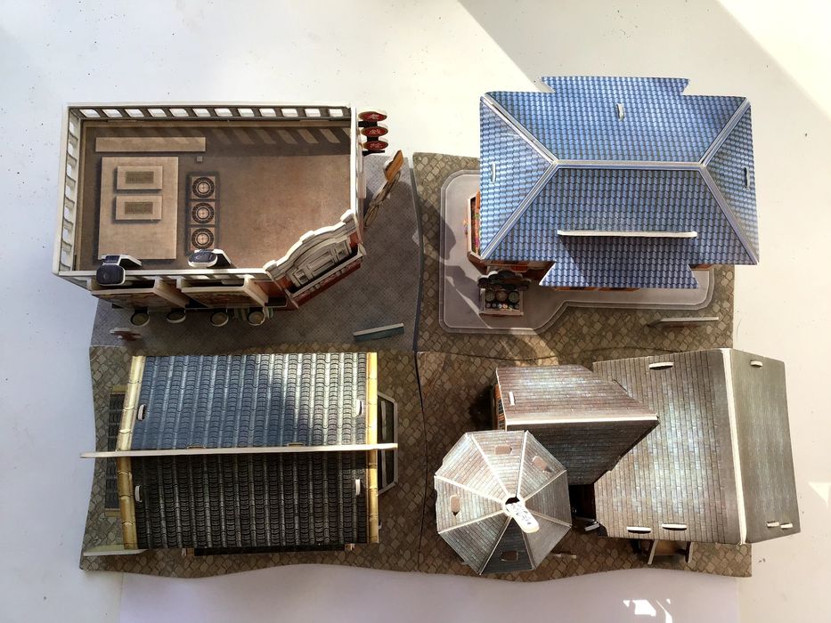 3D  WORLD STYLE паперові будиночки, пазл