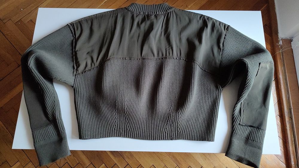 NOWY sweter wojskowy damski S khaki oliwkowy kolory MON