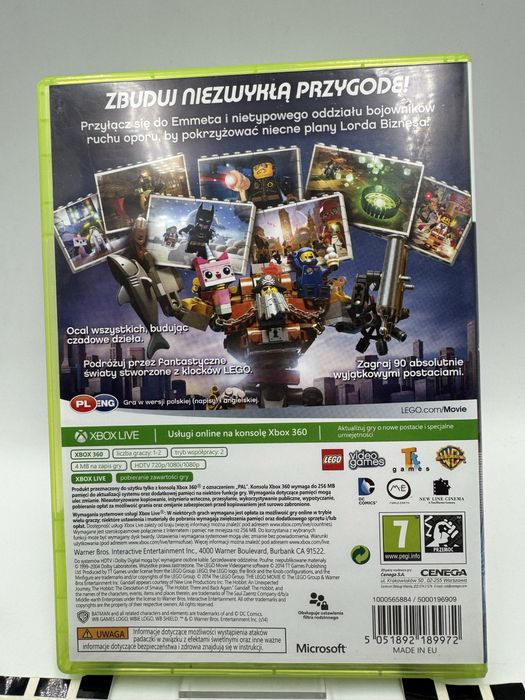 Lego Przygoda Xbox 360 Gwarancja