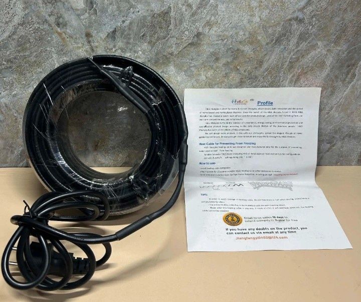 Przewód grzejny samoregulujący H&G 230V 8W/ft kabel grzewczy NOWY