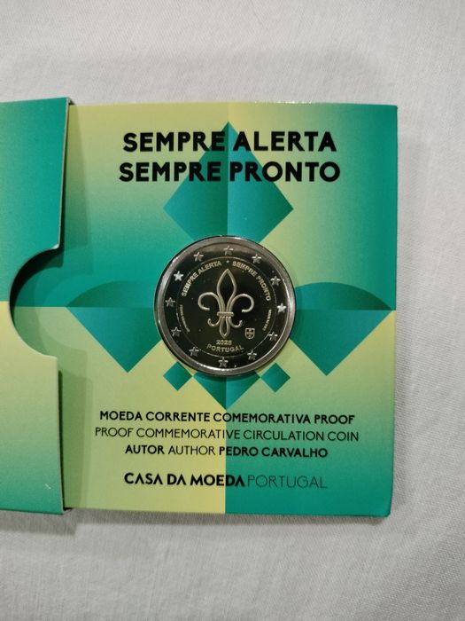 Moeda Comemorativa 2€ Proof Escutismo Portugal 2025