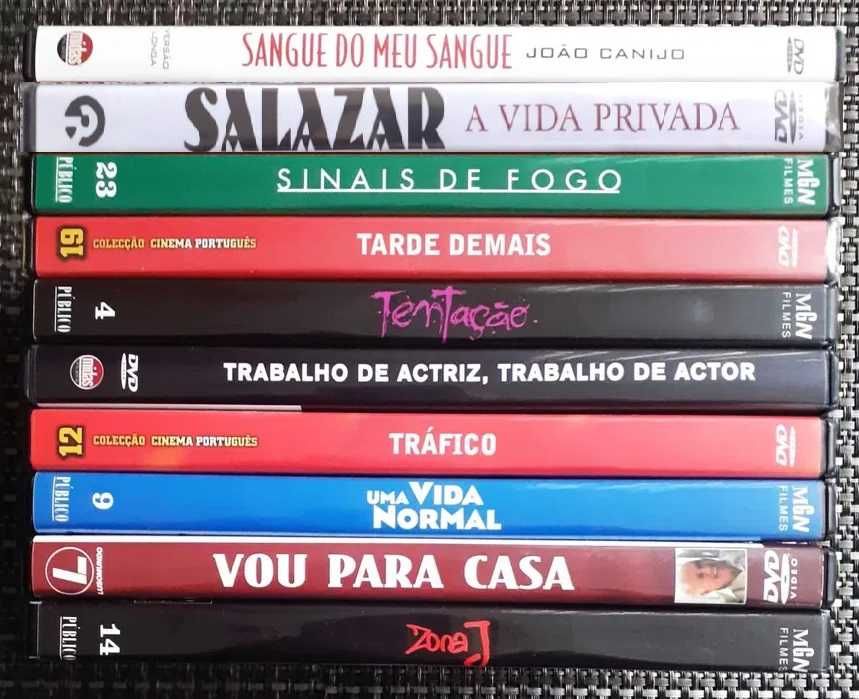 52 DVDs - Cinema Português - Muito Bom Estado