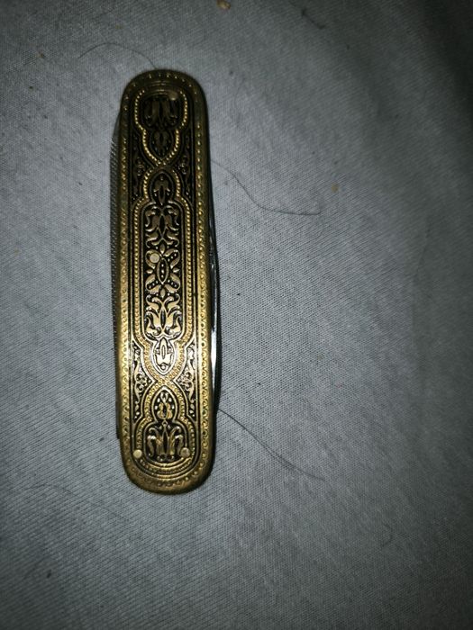 Zabytkowy niemiecki nóż damasceński E. Bonsmann Solingen