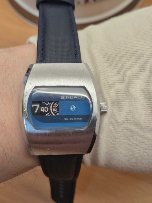 Zegarek vintage *Sindaco* Digital Jump Hour Salterello Disk