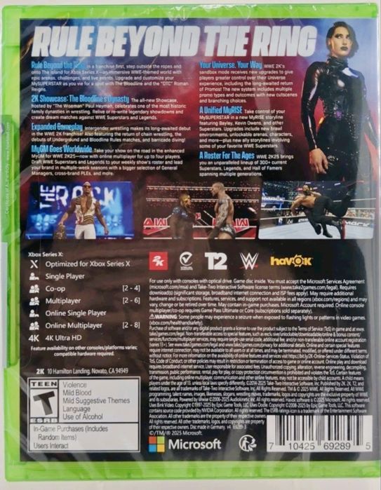 Jogo Xbox WWE 2k25 Novo