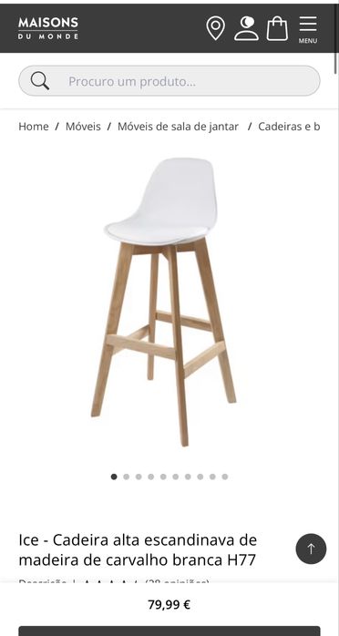 4 bancos altos Maisons Du Monde