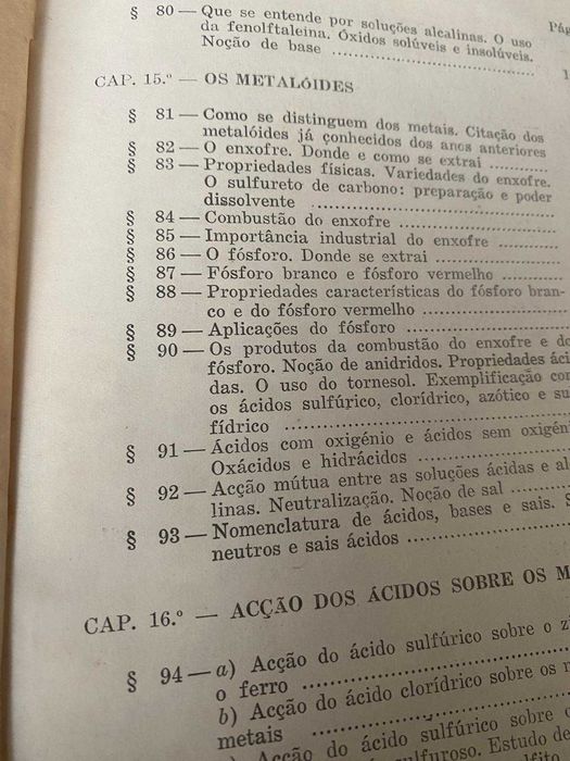 livro noções elementares de quimica de Riley de Motta