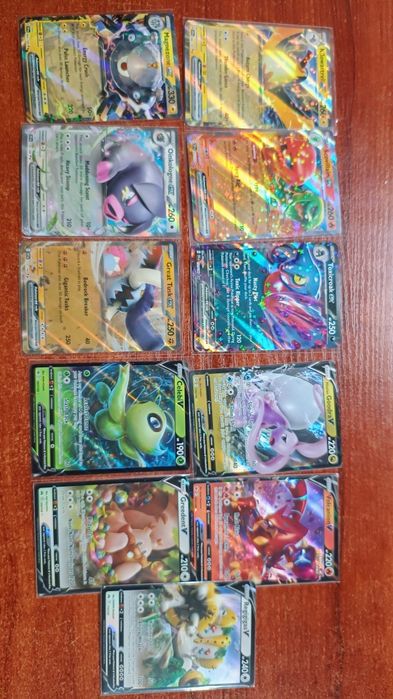 11 kart Pokemon EX i V - bez powtorek
