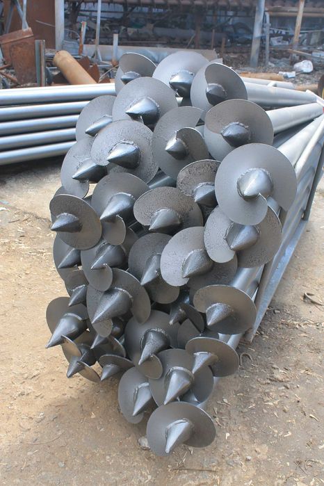 Гвинтові палі (винтові сваі, геошурупи), вироблення та монтаж