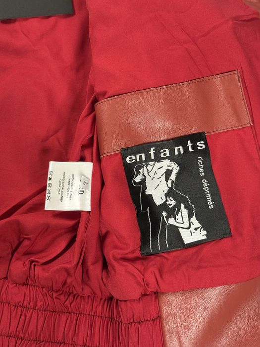 Куртка шкіряна Enfants Riches Deprimes ERD Червона
