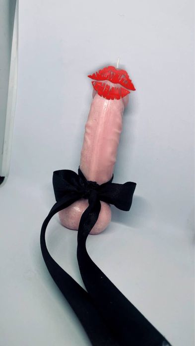 Свічка член, соєва свічка на подарунок, свічка прикол, свічка пеніс