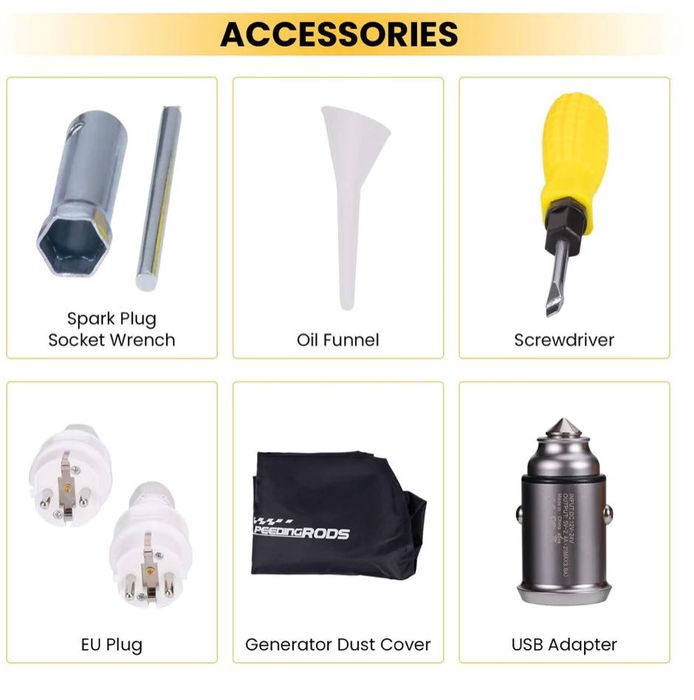 Бензиновий генератор, інвенторний, новий, 3,5 кВт