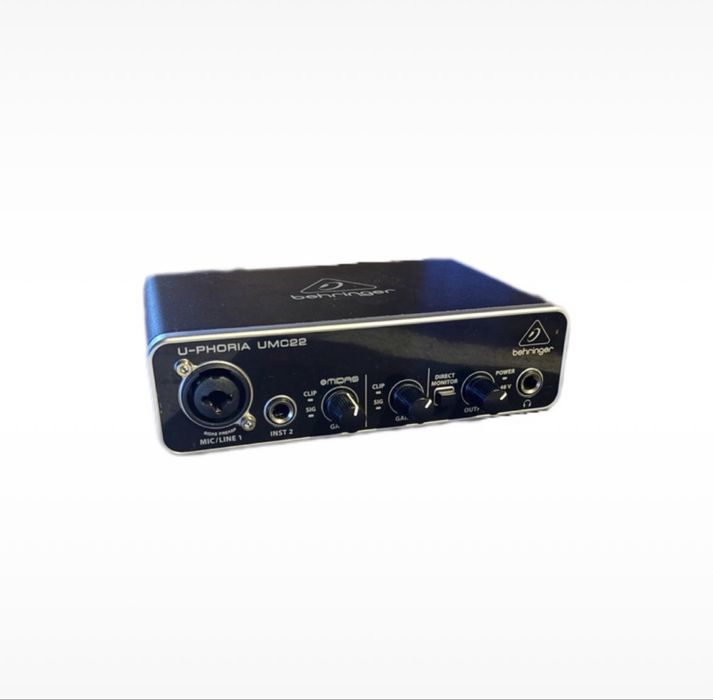 interfejs audio Behringer UMC22 w idealnym stanie