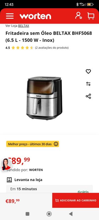 Air Fryer Beltax 5068