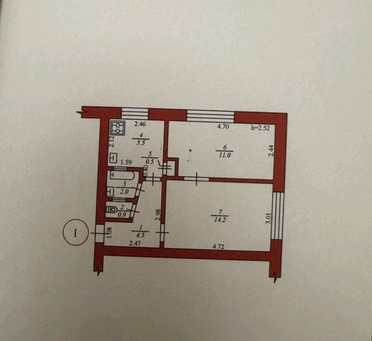 Продаж 2 кім. квартири пр. Відродження, під комерційну діяльність!