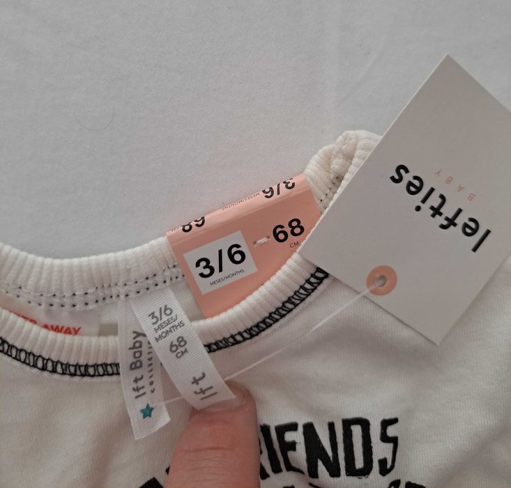 Tshirt Lefties - 68cm - 3 a 6 meses - Nova!