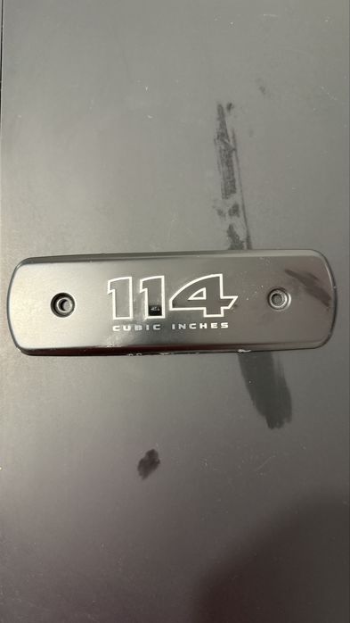 Harley Davinson - Placa 114 cubic iches - Fat Bob