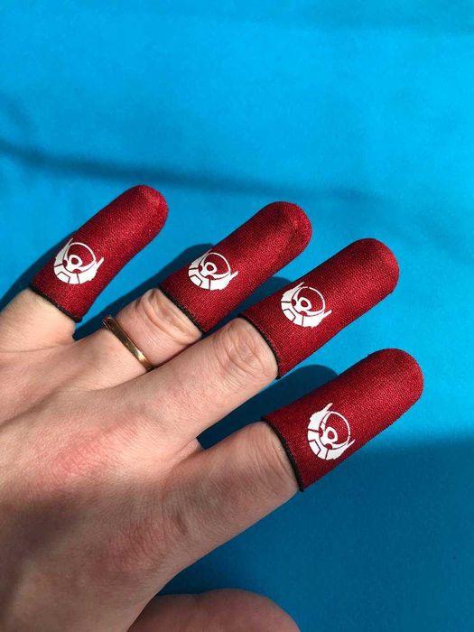 Курки для телефону та ігрові напальчники для телефону червоні 4 шт.