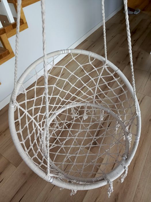 Huśtawka boho bocianie gniazdo z poduszką