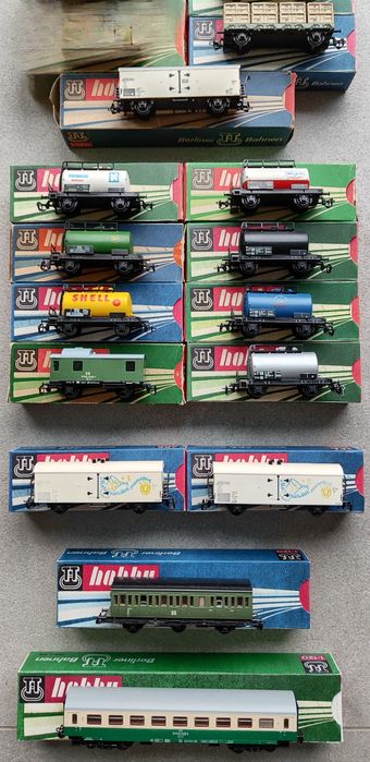 Железная дорога TT ГДР, вагоны, рельсы, стрелки, локомотивы, паровозы