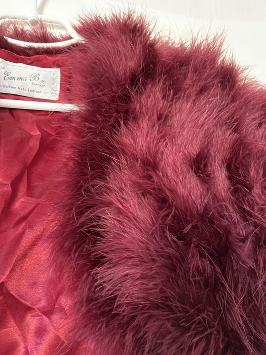 Болеро из страусиных перьев