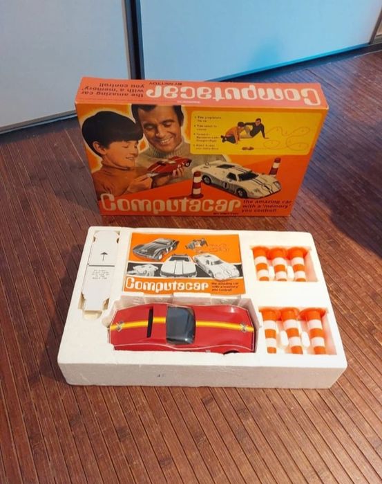 Computatacar brinquedo vintage 1970 carro com memória Mettoy