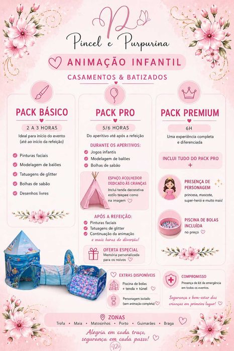 Pinturas faciais/ Animação infantil