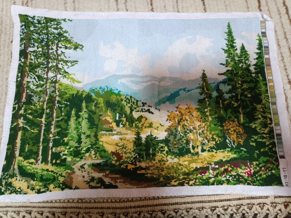 Вишивка "Лісовий краєвид"