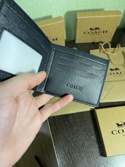 Купити гаманець Coach, кошельок коуч, оригінал, чоловічий гаманець Coa