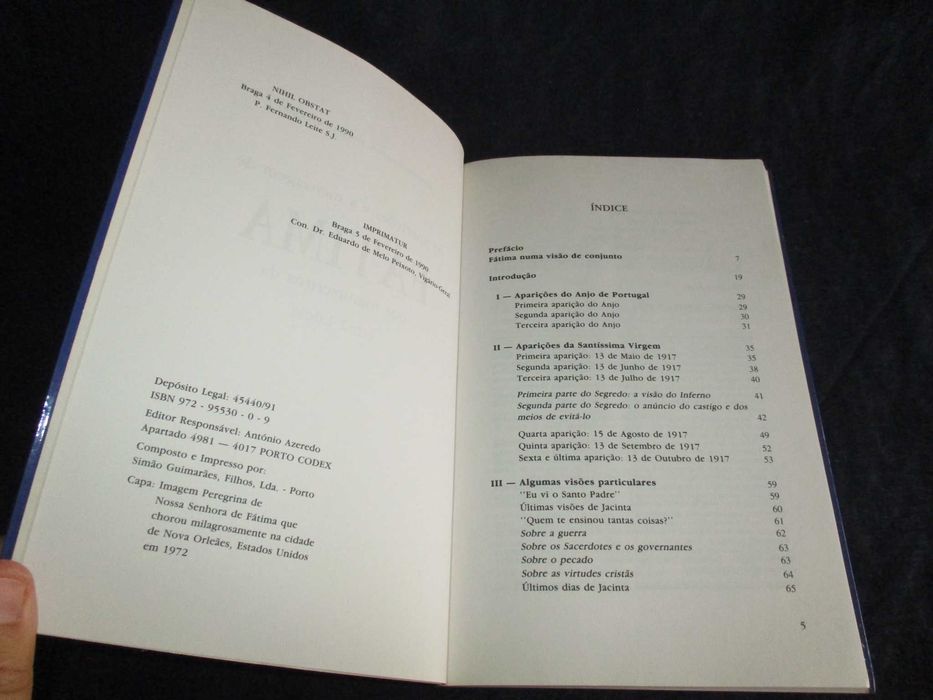 Livro As Aparições e a Mensagem de Fátima nos manuscritos da Irmã Lúcia