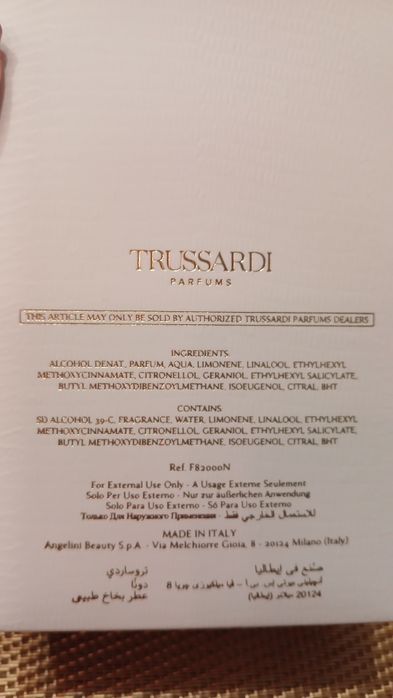 Духи Trussardi Donna нові, 30мл