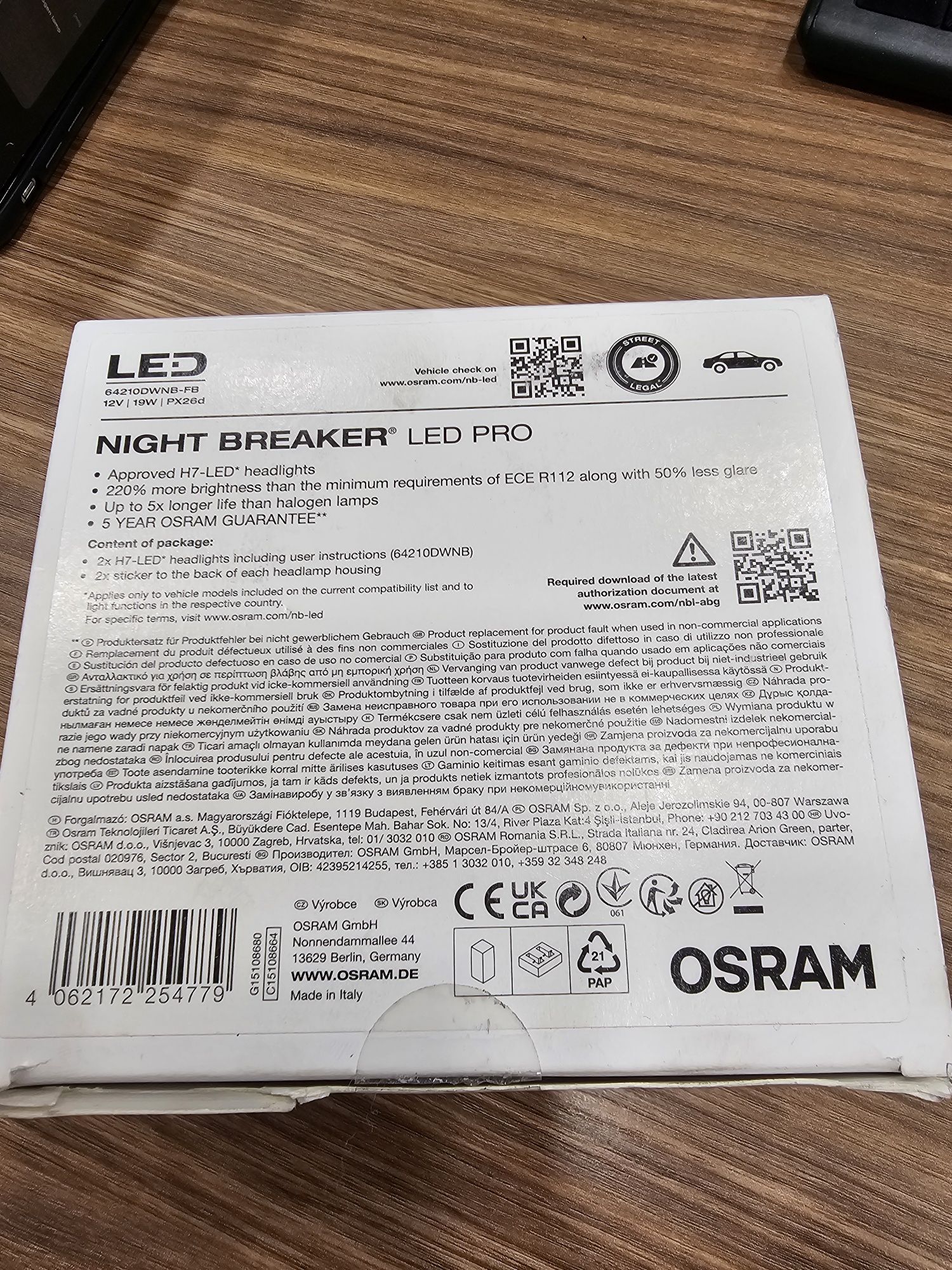 OSRAM NIGHT BREAKER® LED já está disponível em Portugal