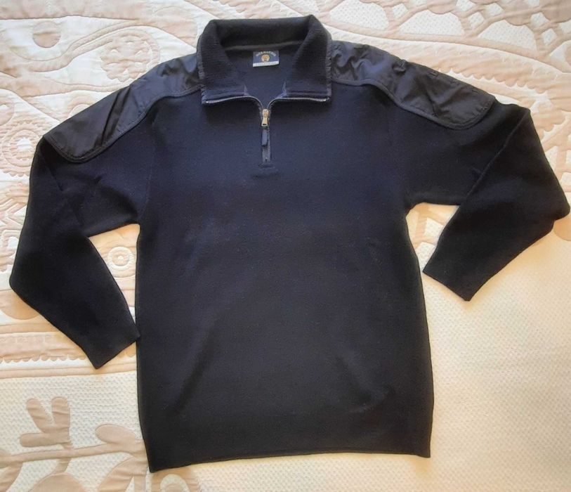 Camisola 100% pura lã, com fecho 1/4 - nova