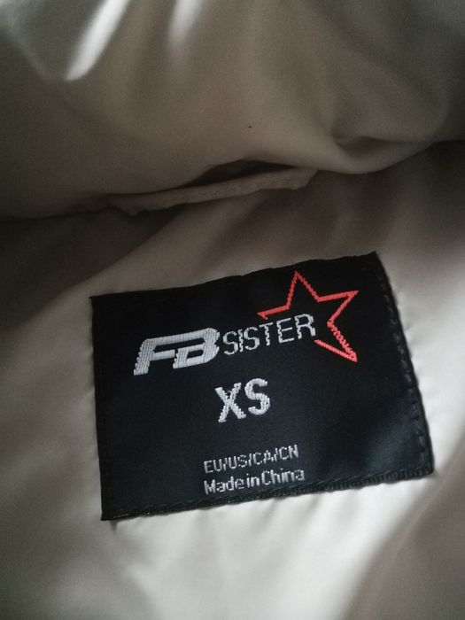 Kremowa kurtka zimowa XS S