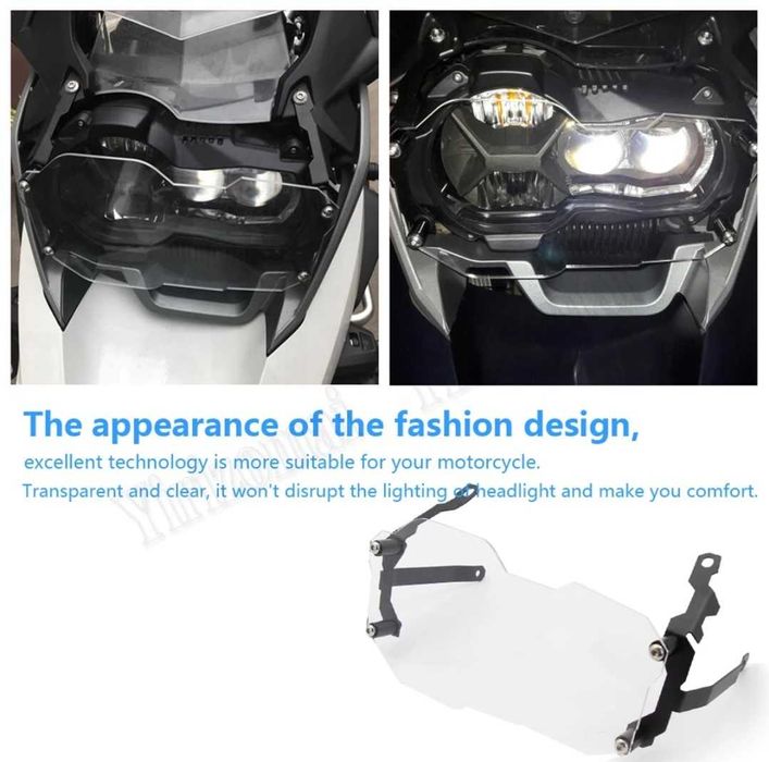 Proteções de farol para bmw r1200 e 1250 gs/a