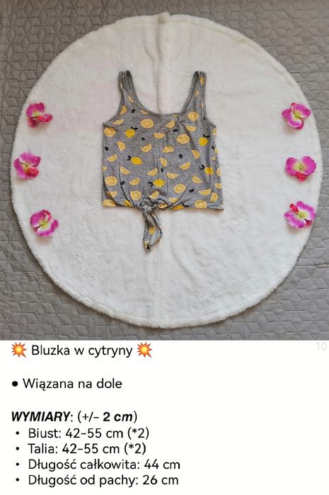 Bluzka w cytryny