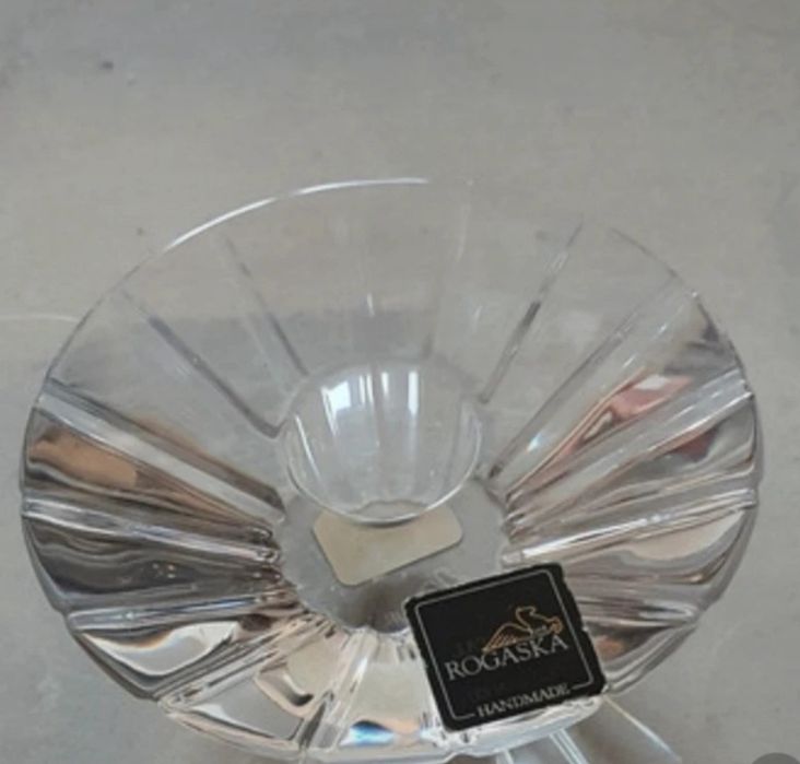 Swiecznik z krysztalu Rogaska Crystal