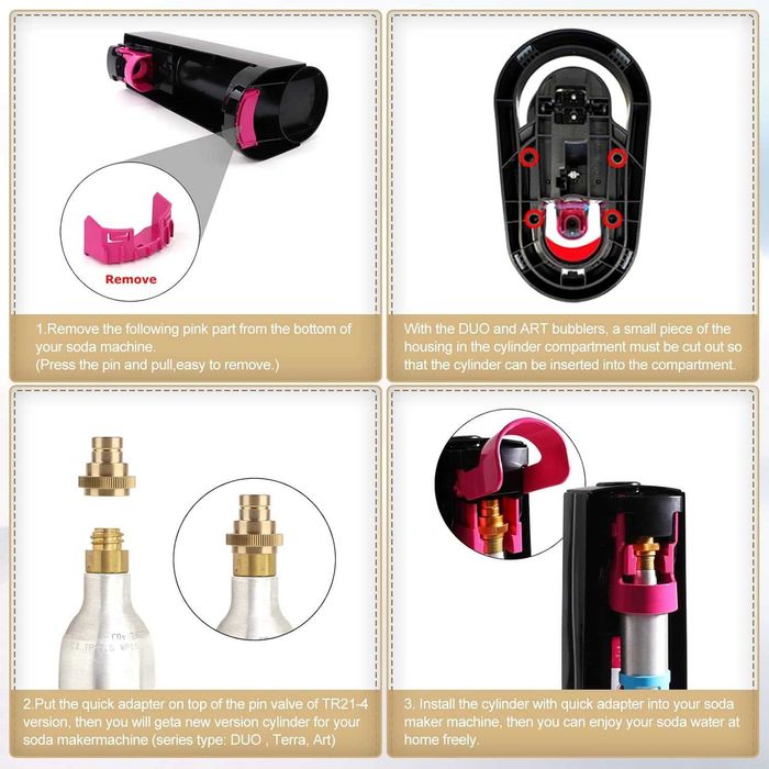 Nowy adapter do napojów / Soda&stream / przejściówka / gwint !3980!