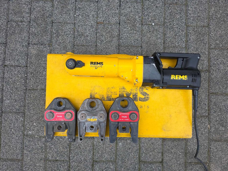 Zaciskarka prasa do rur Rems Power Press SE do ALU PEXa TH16 TH20 TH26