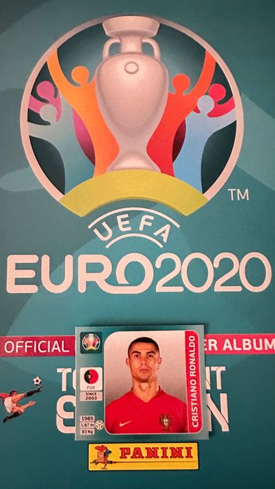 Euro Tournament Edition 2020 naklejka nr 652 Cristiano Ronaldo PANINI